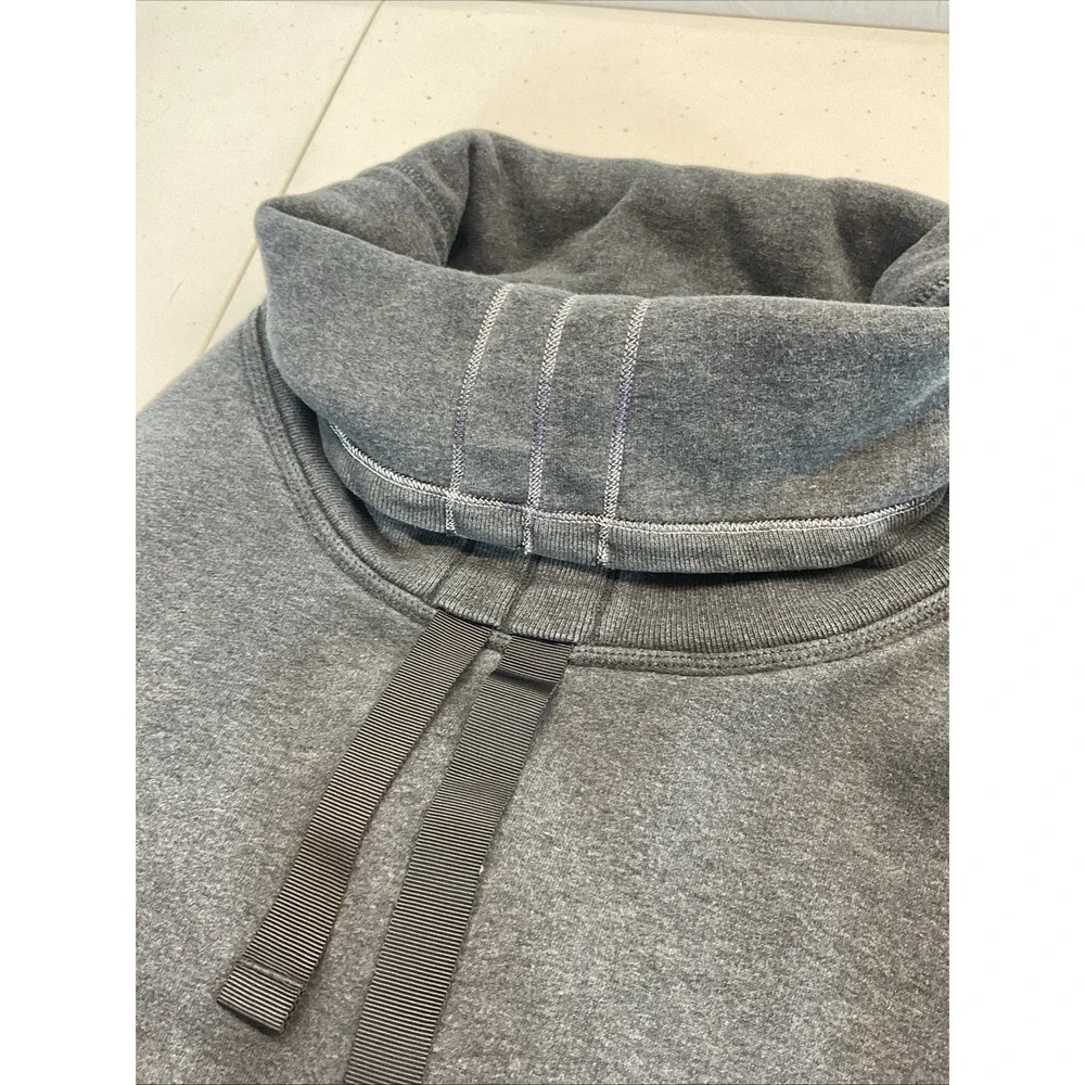 LULULEMON Womens Avenue Pullover Size MD Dark Grey Funnel Neck Sweatshirt Fleece - Picture 5 of 11